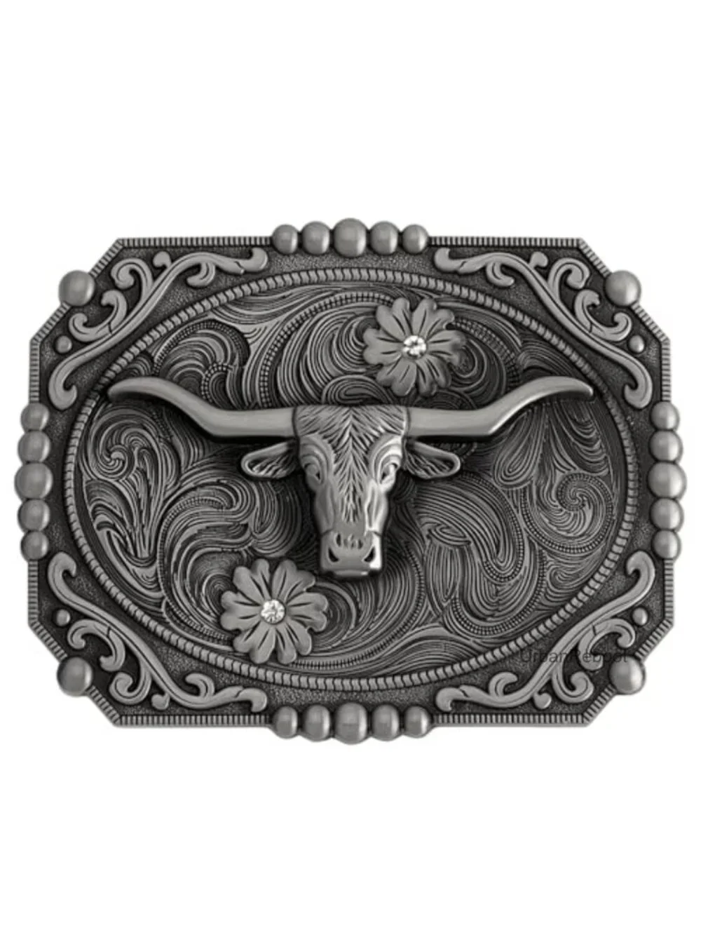 Western Style Belt Buckle 1.5 Inch Cowboy Cowgirl Replaceable Metal